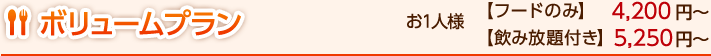 ボリュームプラン